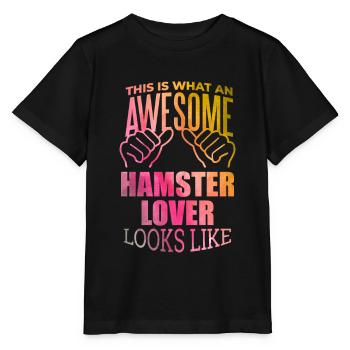 Hamster Hamster Hamster - T-shirt bio MINI CREATOR Stanley/Stella Enfant - noir - Devant - Mikhail (115cm)