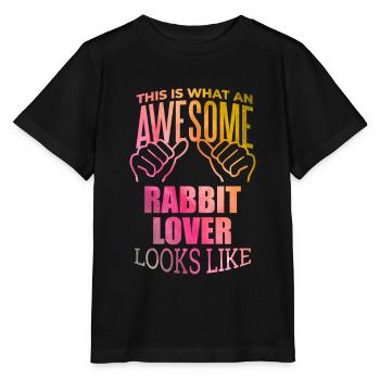 Rabbit Rabbit Rabbit - Stanley/Stella MINI CREATOR Kids’ T-Shirt - black - Front - Mikhail (115cm)