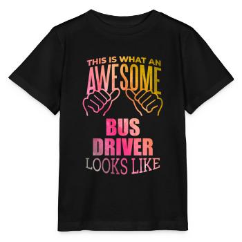 Busfahrer - Stanley/Stella Kinder T-Shirt MINI CREATOR  - Schwarz - Vorne - Mikhail (115cm)