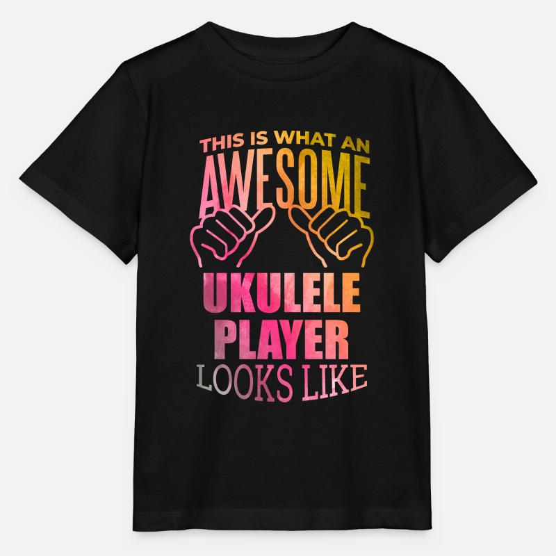 Ukulele - Stanley/Stella Kinder T-Shirt MINI CREATOR  - Schwarz