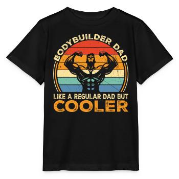 Bodybuilder Dad Like Regular Dad But Cooler | Dad - T-shirt bio MINI CREATOR Stanley/Stella Enfant - noir - Devant - Mikhail (115cm)