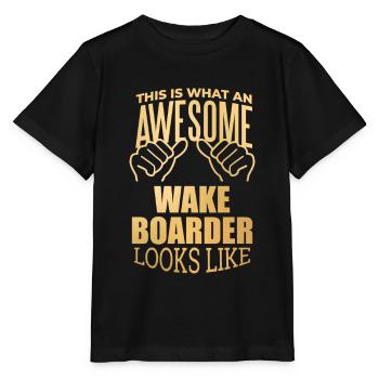 Wakeboard Wakeboard Wakeboard - T-shirt bio MINI CREATOR Stanley/Stella Enfant - noir - Devant - Mikhail (115cm)