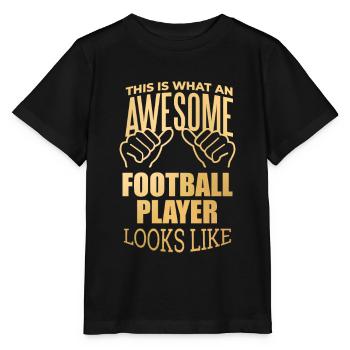 Football Football Football - T-shirt bio MINI CREATOR Stanley/Stella Enfant - noir - Devant - Mikhail (115cm)