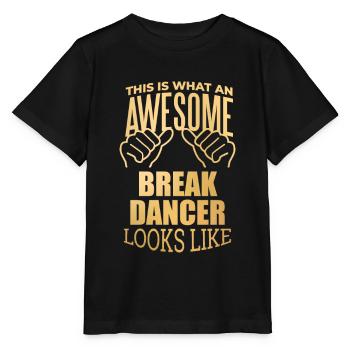 Breakdancer - Stanley/Stella MINI CREATOR Kids’ T-Shirt - black - Front - Mikhail (115cm)