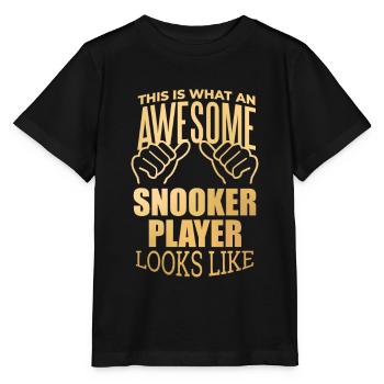 Snooker Snooker Snooker - T-shirt bio MINI CREATOR Stanley/Stella Enfant - noir - Devant - Mikhail (115cm)