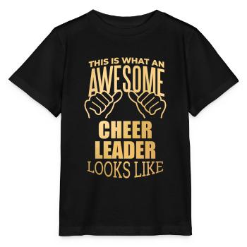 Cheerleader Cheerleader Cheerleader - Stanley/Stella Kinder T-Shirt MINI CREATOR  - Schwarz - Vorne - Mikhail (115cm)