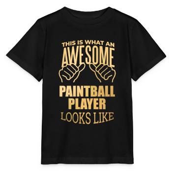 Paintball Paintball Paintball - T-shirt bio MINI CREATOR Stanley/Stella Enfant - noir - Devant - Mikhail (115cm)