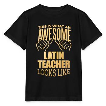 Latein - Stanley/Stella Kinder T-Shirt MINI CREATOR  - Schwarz - Vorne - Mikhail (115cm)
