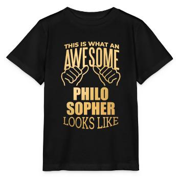 philosophie - T-shirt bio MINI CREATOR Stanley/Stella Enfant - noir - Devant - Mikhail (115cm)