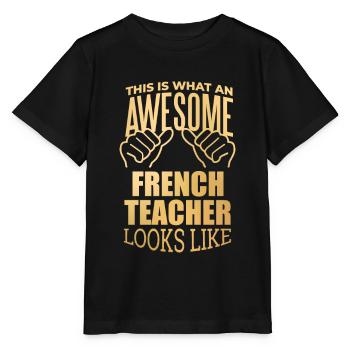 French - Stanley/Stella MINI CREATOR Kids’ T-Shirt - black - Front - Mikhail (115cm)