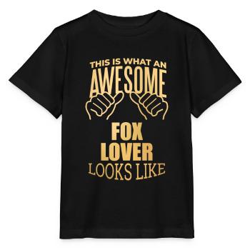 Fox Fox Fox - Stanley/Stella MINI CREATOR Kids’ T-Shirt - black - Front - Mikhail (115cm)