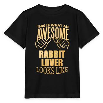 Rabbit Rabbit Rabbit - Stanley/Stella MINI CREATOR Kids’ T-Shirt - black - Front - Mikhail (115cm)