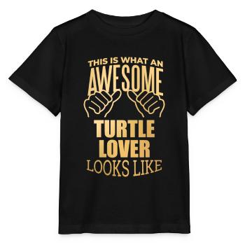 Turtle Turtle Turtle - Stanley/Stella MINI CREATOR Kids’ T-Shirt - black - Front - Mikhail (115cm)