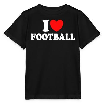 I Love Football Humour Foot Football - Stanley/Stella MINI CREATOR Kids’ T-Shirt - black - Front - Mikhail (115cm)