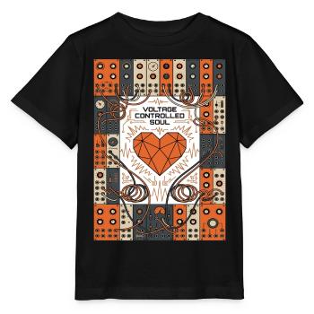 Tension-controlled soul. Synth - Stanley/Stella MINI CREATOR Kids’ T-Shirt - black - Front - Mikhail (115cm)