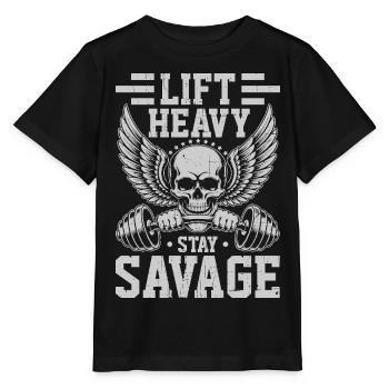 Body building - Stanley/Stella MINI CREATOR Kids’ T-Shirt - black - Front - Mikhail (115cm)