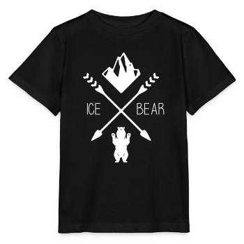 Polar bear - Stanley/Stella MINI CREATOR Kids’ T-Shirt - black - Front - Mikhail (115cm)