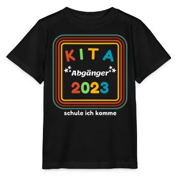 Kita, 2023, Schulbeginn, Kindergarten - Stanley/Stella Kinder T-Shirt MINI CREATOR  - Schwarz - Vorne - Mikhail (115cm)