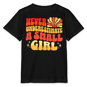 Unterschätzen Sie niemals Petite Girl - Stanley/Stella Kinder T-Shirt MINI CREATOR  - Schwarz - Vorne - Mikhail (115cm)