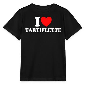 I Love Tartiflette Humor Tartiflette - Stanley/Stella MINI CREATOR Kids’ T-Shirt - black - Front - Mikhail (115cm)