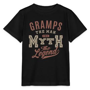 Gramps The Man - Stanley/Stella MINI CREATOR Kids’ T-Shirt - black - Front - Mikhail (115cm)