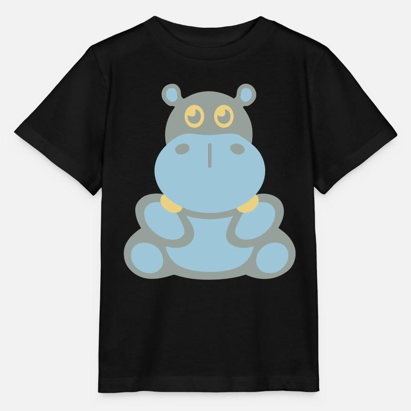 Hippopotame (hippopotame) - T-shirt bio MINI CREATOR Stanley/Stella Enfant - noir