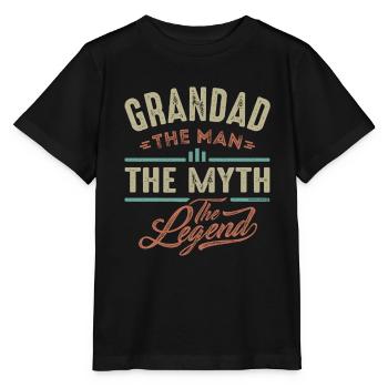 Grandad The Legend - Stanley/Stella MINI CREATOR Kids’ T-Shirt - black - Front - Mikhail (115cm)