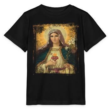 Jesus Maria Holly Mary - Stanley/Stella Kinder T-Shirt MINI CREATOR  - Schwarz - Vorne - Mikhail (115cm)
