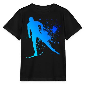 Langlauf Classic Damen Langlauf Klassisch Langlauf - Stanley/Stella Kinder T-Shirt MINI CREATOR  - Schwarz - Vorne - Mikhail (115cm)