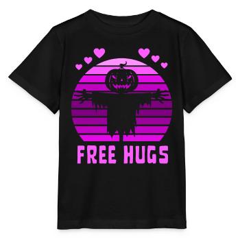 Halloween câlins gratuits épouvantail - T-shirt bio MINI CREATOR Stanley/Stella Enfant - noir - Devant - Mikhail (115cm)