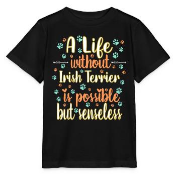 Leben Liebe Hunderasse Irish Terrier Hund - Stanley/Stella Kinder T-Shirt MINI CREATOR  - Schwarz - Vorne - Mikhail (115cm)