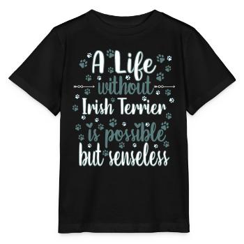 Leben Liebe Hunderasse Irish Terrier Hund - Stanley/Stella Kinder T-Shirt MINI CREATOR  - Schwarz - Vorne - Mikhail (115cm)
