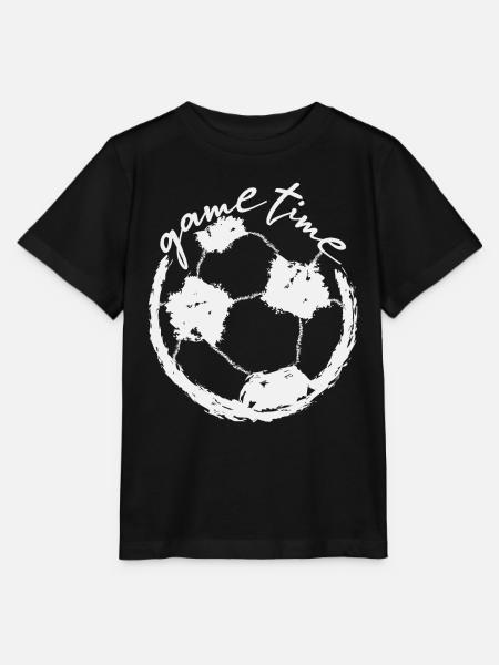 Spielzeit Fußball - Stanley/Stella Kinder T-Shirt MINI CREATOR  - Schwarz