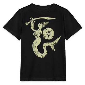 Mermaid - Stanley/Stella MINI CREATOR Kids’ T-Shirt - black - Front - Mikhail (115cm)