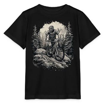 Vélo de montagne de descente VTT VTT Cycliste Garçons - T-shirt bio MINI CREATOR Stanley/Stella Enfant - noir - Devant - Mikhail (115cm)