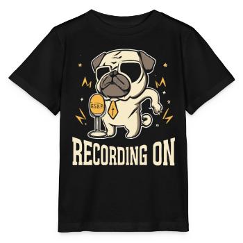 Podcast - Stanley/Stella Kinder T-Shirt MINI CREATOR  - Schwarz - Vorne - Mikhail (115cm)