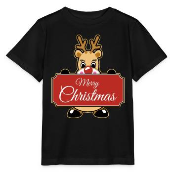 XMAS - Stanley/Stella Kinder T-Shirt MINI CREATOR  - Schwarz - Vorne - Mikhail (115cm)