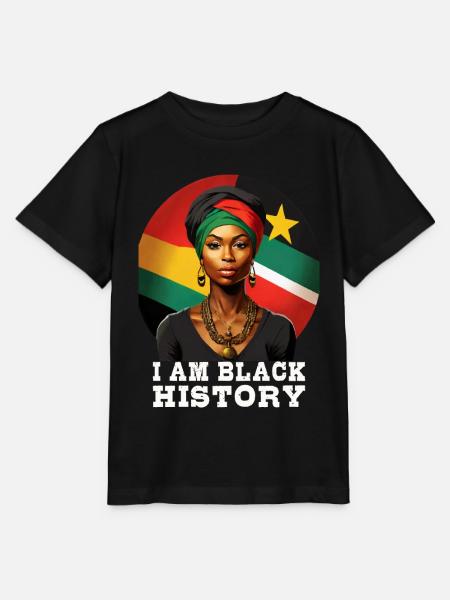 Ich bin Black History - Stanley/Stella Kinder T-Shirt MINI CREATOR - Schwarz