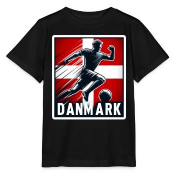 Football Denmark - Danish football player - Stanley/Stella MINI CREATOR Kids’ T-Shirt - black - Front - Mikhail (115cm)