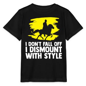 Horse Lover Horse Riding Equestrian - Stanley/Stella MINI CREATOR Kids’ T-Shirt - black - Front - Mikhail (115cm)