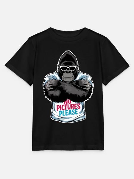 Keine Bilder bitte - Stanley/Stella Kinder T-Shirt MINI CREATOR  - Schwarz