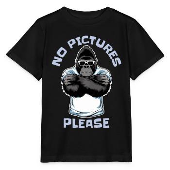 Pas de photos s’il vous plaît - T-shirt bio MINI CREATOR Stanley/Stella Enfant - noir - Devant - Mikhail (115cm)