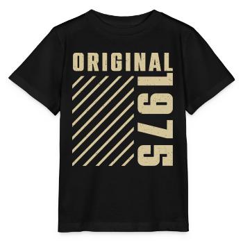 Original 1975 Authentic 1975 Vintage Bursdag - T-shirt bio MINI CREATOR Stanley/Stella Enfant - noir - Devant - Mikhail (115cm)