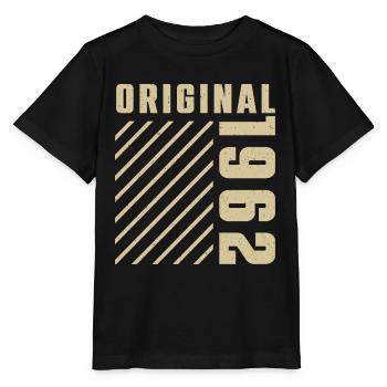 Original 1962 Authentic 1962 Vintage Bursdag - T-shirt bio MINI CREATOR Stanley/Stella Enfant - noir - Devant - Mikhail (115cm)