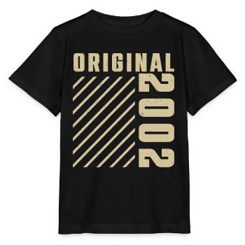 Original 2002 Authentisch 2002 Vintage Bursdag - Stanley/Stella Kinder T-Shirt MINI CREATOR  - Schwarz - Vorne - Mikhail (115cm)