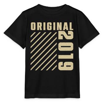 Original 2019 Authentic 2019 Vintage Bursdag - Stanley/Stella Kinder T-Shirt MINI CREATOR  - Schwarz - Vorne - Mikhail (115cm)