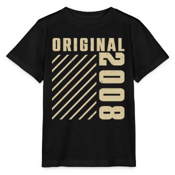 Original 2008 Authentisch 2008 Vintage Bursdag - Stanley/Stella Kinder T-Shirt MINI CREATOR  - Schwarz - Vorne - Mikhail (115cm)