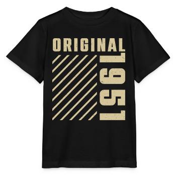 Original 1951 Authentic 1951 Vintage Bursdag - T-shirt bio MINI CREATOR Stanley/Stella Enfant - noir - Devant - Mikhail (115cm)