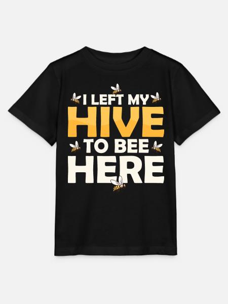 I Left My Hive To Bee Here Beekeeping ApiaristBeek - Stanley/Stella Kinder T-Shirt MINI CREATOR - Schwarz