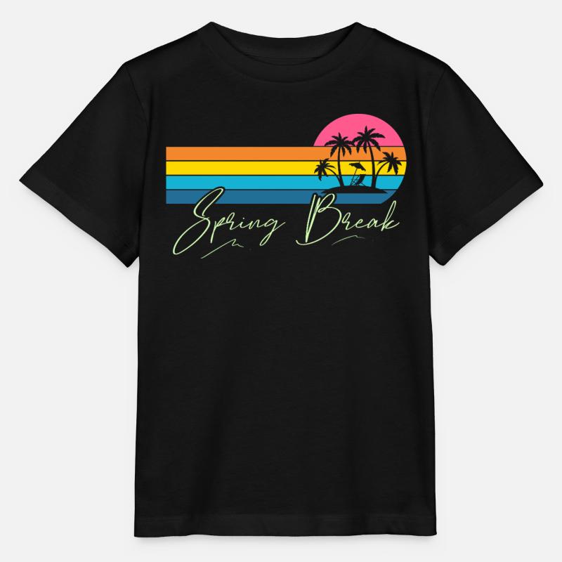Spring Break - Stanley/Stella Kinder T-Shirt MINI CREATOR  - Schwarz